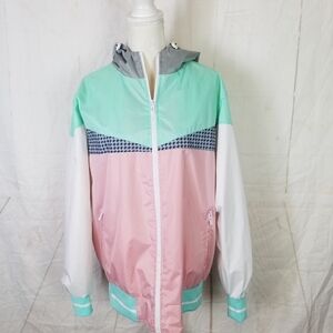 Sovereign state hooded windbreaker jacket